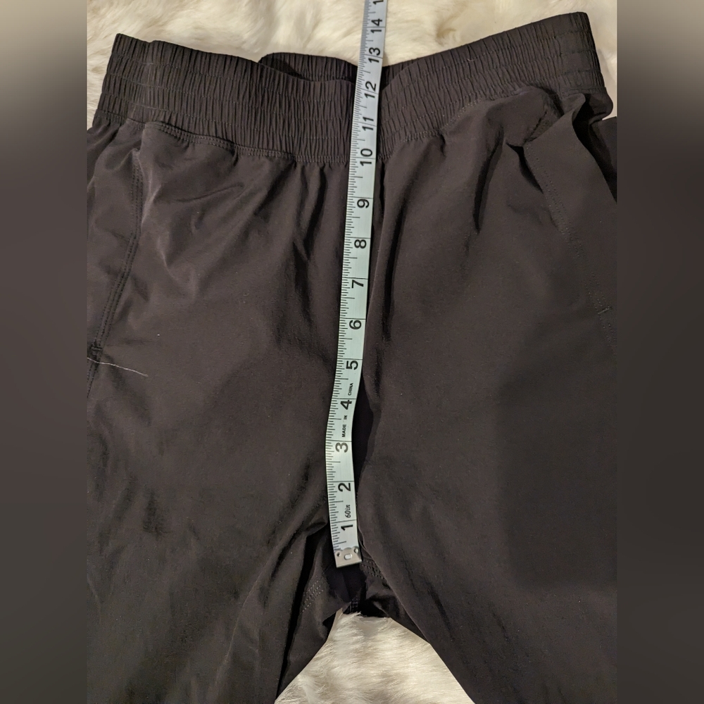 ZYIA Black‎ Work Flow Gaucho Pants High Rise Athletic Wide Leg Crop Medium - Picture 10 of 11